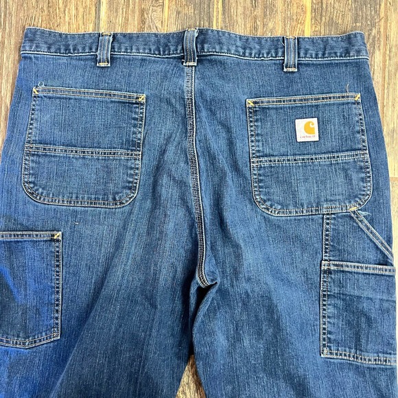 Carhartt Relaxed Fit Jeans, Medium Wash, Wide Leg Men Size 40X32 Bu - Picture 2 of 7